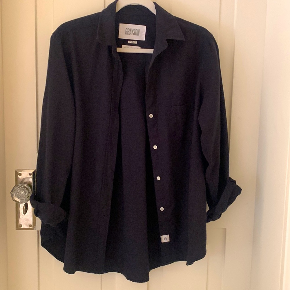 Grayson black flannel shirt medium